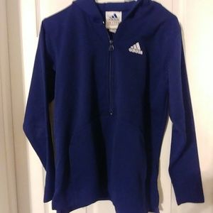 Adidas half zip hoodie